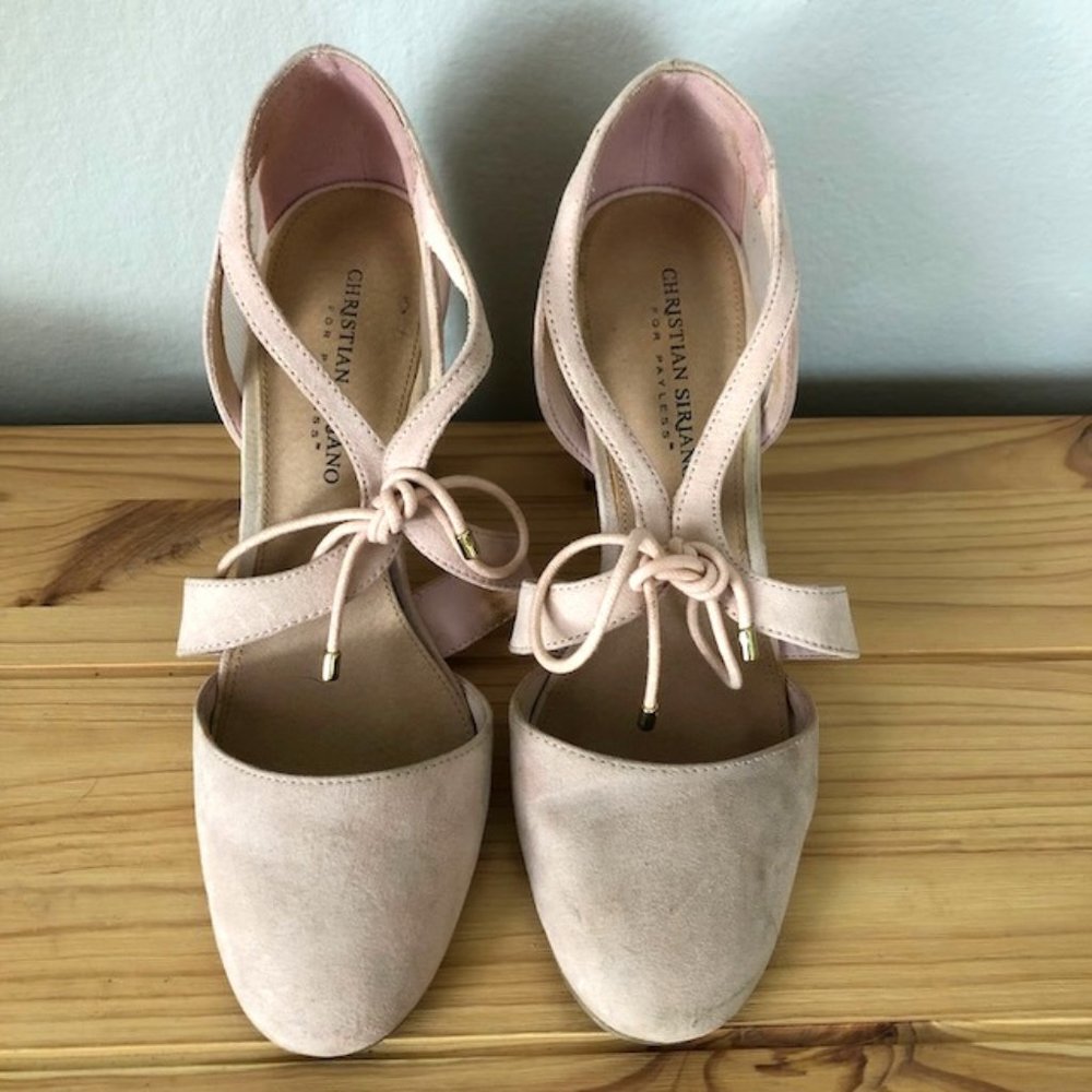 CHRISTIAN SIRIANO for Payless Pink Suede Heels